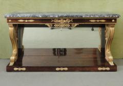 AN EMPIRE ROSEWOOD PARCEL GILT CONSOLE TABLE - 4098934