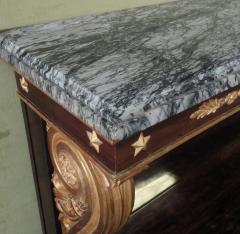 AN EMPIRE ROSEWOOD PARCEL GILT CONSOLE TABLE - 4098940