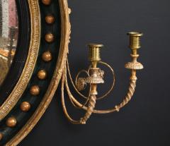 AN ENGLISH REGENCY GILTWOOD CONVEX MIRROR - 4267576