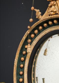 AN ENGLISH REGENCY GILTWOOD CONVEX MIRROR - 4267583