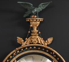 AN ENGLISH REGENCY GILTWOOD CONVEX MIRROR - 4267585