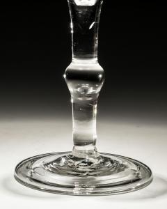 AN ENGRAVED PLAIN STEM WINE GLASS - 3792886