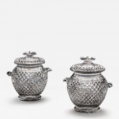 AN EXCEPTIONAL PAIR OF REGENCY CUT GLASS ICE BUCKETS - 3789384