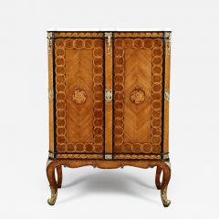 AN EXQUISITE TRANSITIONAL PERIOD TWO DOOR COLLECTION CABINET - 3635749