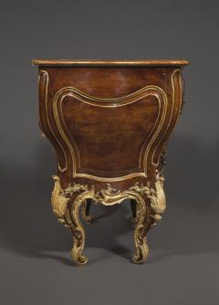 AN EXTRAORDINARY WALNUT AND EXOTIC WOODS INLAID PARCEL GILT COMMODE - 3506919