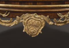 AN EXTRAORDINARY WALNUT AND EXOTIC WOODS INLAID PARCEL GILT COMMODE - 3506920