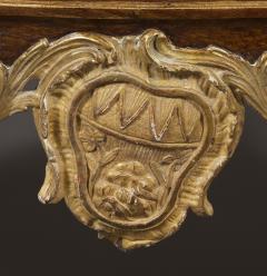 AN EXTRAORDINARY WALNUT AND EXOTIC WOODS INLAID PARCEL GILT COMMODE - 3506923