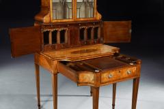 AN IMPORTANT 18TH CENTURY GEORGE III SATINWOOD AND SABICU WRITING CABINET - 2858211