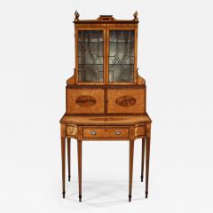 AN IMPORTANT 18TH CENTURY GEORGE III SATINWOOD AND SABICU WRITING CABINET - 2861915