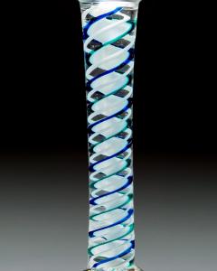 AN UNUSUAL ENGRAVED BLUE GREEN COLOUR TWIST - 4742647