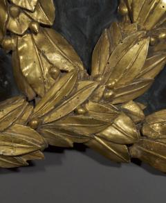 AN UNUSUAL NEOCLASSICAL MIRROR IN THE FORM OF INTERLOCKING LAUREL WREATHS - 4224398