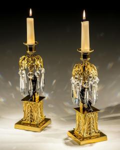 AN UNUSUAL PAIR OF GILT BRONZE MILITARY FIGURE CANDLESTICKS - 3787902
