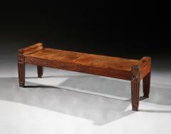 AN UNUSUALLY LARGE REGENCY PERIOD MAHOGANY WINDOW SEAT - 3348514