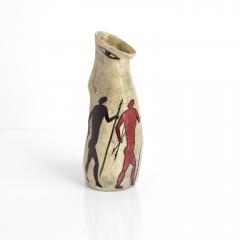 ANDRE GUIRON ANDRE GUIRON HAND MADE CERAMIC VASE DEPICTING CAVE PAINTINGS FRANCE 1955 - 3994144