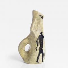 ANDRE GUIRON ANDRE GUIRON HAND MADE CERAMIC VASE DEPICTING CAVE PAINTINGS FRANCE 1955 - 3994722