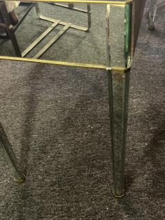 ANDRE MARCHAND ART DECO MIRRORED DESK WITH BRASS AND GLASS ROD HANDLES BY ANDRE MARCHAND - 3747995