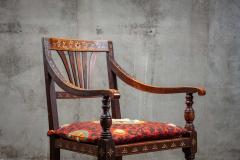 ANGLO INDIAN BONE INLAID AND CANED SIDE AND ARM CHAIRS - 2875827