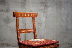 ANGLO INDIAN BONE INLAID AND CANED SIDE AND ARM CHAIRS - 2875881