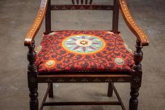 ANGLO INDIAN BONE INLAID AND CANED SIDE AND ARM CHAIRS - 2875888