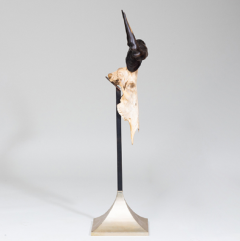 ANTELOPE HUNTING TROPHY MOUNTED ON A ZINC STAND  - 2706741