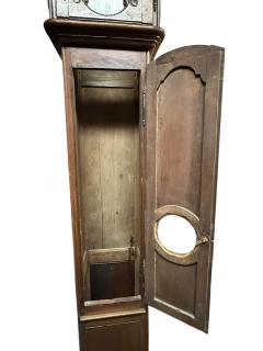 ANTIQUE 19TH CENTURY FRENCH GRANDFATHER CLOCK WITH BRASS ROOSTER CREST - 4496436