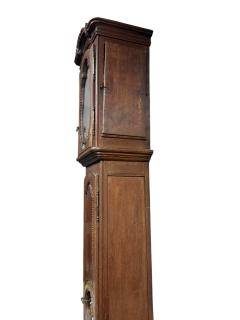ANTIQUE 19TH CENTURY FRENCH GRANDFATHER CLOCK WITH BRASS ROOSTER CREST - 4496440