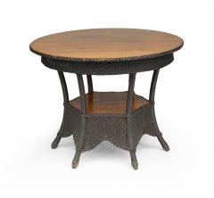 ANTIQUE 6 LEGGED WICKER TABLE - 2425661