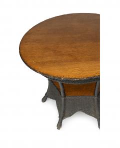 ANTIQUE 6 LEGGED WICKER TABLE - 2425662