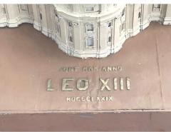 ANTIQUE ARCHITECTURAL DIORAMA OF SAINT PETERS BASILICA SQUARE VATICAN CITY - 4563595