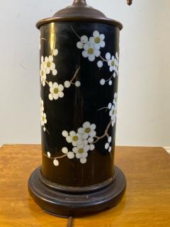 ANTIQUE CHINESE CHERRY BLOSSOM PATTERN CERAMIC LAMP - 1546525