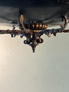 ANTIQUE DARK BRONZE BEADED BOWL EIGHT ARM CHANDELIER - 3328731