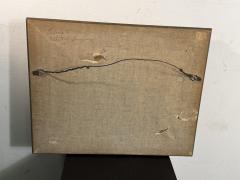 ANTIQUE EUROPEAN ICE SKATERS ON FROZEN LAKE LANDSCAPE PAINTING - 4404005