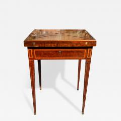ANTIQUE INLAID ENVELOPE GAME TABLE - 2549518