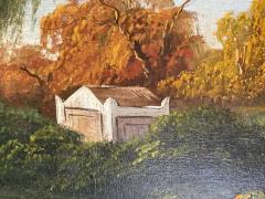 ANTIQUE NAPOLEONS TOMB IN LANDSCAPE PAINTING - 4689571