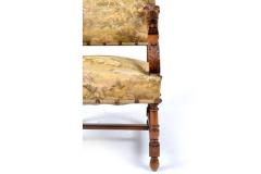 ANTIQUE OPEN ARMCHAIR NEO RENAISSANCE STYLE TAPESTRY UPHOLSTERY - 3317092