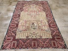 ANTIQUE PERSIAN LAVAR KERMAN PICTORIAL ACCENT CARPET - 3142192