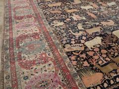 ANTIQUE PERSIAN MOHTASHAM KASHAN LARGE ROOM SIZE PICTORIAL CARPET - 2431151