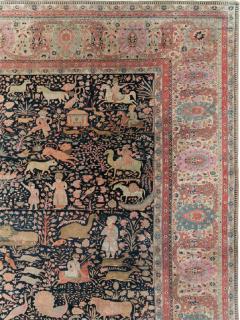 ANTIQUE PERSIAN MOHTASHAM KASHAN LARGE ROOM SIZE PICTORIAL CARPET - 2431162