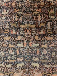 ANTIQUE PERSIAN MOHTASHAM KASHAN LARGE ROOM SIZE PICTORIAL CARPET - 2431164