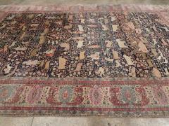 ANTIQUE PERSIAN MOHTASHAM KASHAN LARGE ROOM SIZE PICTORIAL CARPET - 2431178