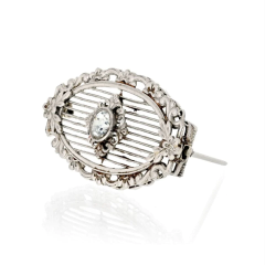 ANTIQUE PLATINUM ANTIQUE DIAMOND BROOCH - 3427506