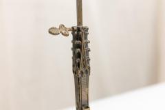 ANTIQUE RUSSIAN GOTHIC STYLE GILT BRONZE AND BRASS CANDLE HOLDER SCREEN - 3023839
