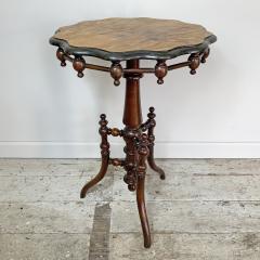 ANTIQUE SWEDISH GYPSY TABLE WITH WALNUT VENEER - 3030741