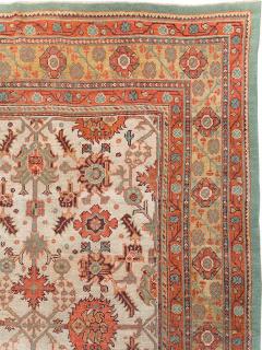 ANTIQUE TURKISH OUSHAK SQUARE ROOM SIZE CARPET - 2352945