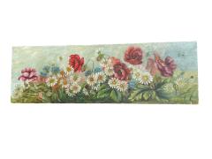ANTIQUE WILDFLOWERS IN MEADOW PAINTING - 4604820