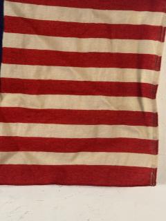 ANTIQUE WOOL BUNTING NAUTICAL 13 STAR FLAG - 4023899