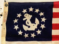 ANTIQUE WOOL BUNTING NAUTICAL 13 STAR FLAG - 4023901