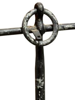 ANTIQUE WROUGHT IRON ANCHOR ANDIRON - 4398479