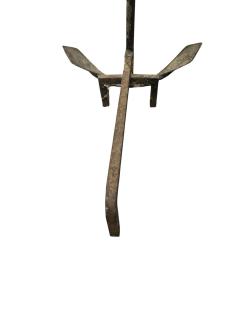 ANTIQUE WROUGHT IRON ANCHOR ANDIRON - 4398480