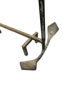 ANTIQUE WROUGHT IRON ANCHOR ANDIRON - 4398481